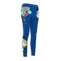 Invader Zim Blue Gir Women's Cut & Sew Casual Leggings