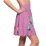 Invader Zim Pink Women's Skater Skirt