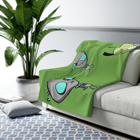 Invader Zim Green Many Gir Sherpa Fleece Blanket