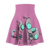Invader Zim Pink Women's Skater Skirt