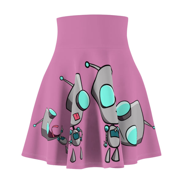 Invader Zim Pink Women's Skater Skirt