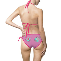 Invader Zim Gir Pink Women's Bikini Swimsuit
