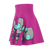 Invader Zim Fuschia Women's Skater Skirt