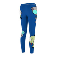 Invader Zim Blue Gir Women's Cut & Sew Casual Leggings