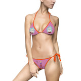 Rick and Morty Pink Women's Bikini Swimsuit
