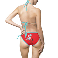 Rick and Morty Red Women's Bikini Swimsuit