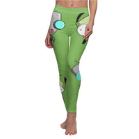 Invader Zim Green Gir Women's Cut & Sew Casual Leggings