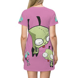 Invader Zim Pink Gir T-Shirt Dress