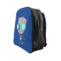 Invader Zim Blue Robot Gir School Backpack
