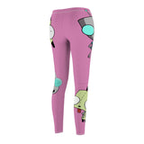Invader Zim Pink Gir Women's Cut & Sew Casual Leggings