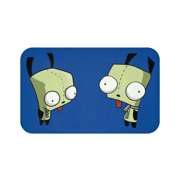 Invader Zim Gir Blue Bath Mat