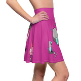 Invader Zim Fuschia Women's Skater Skirt