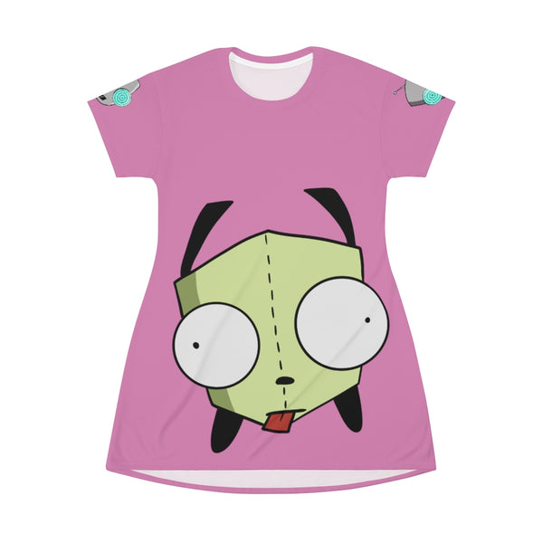Invader Zim Pink Gir T-Shirt Dress
