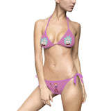 Rick and Morty Pink Women's Bikini Swimsuit
