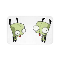 Invader Zim Gir White Bath Mat