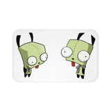 Invader Zim Gir White Bath Mat