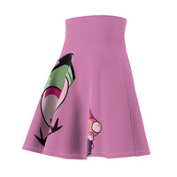 Invader Zim Pink Women's Skater Skirt