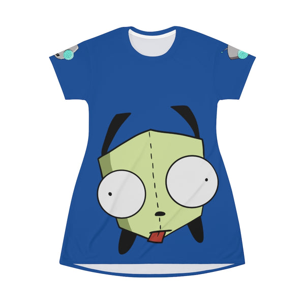 Invader Zim Blue Gir T-Shirt Dress
