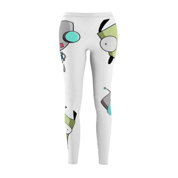 Invader Zim White Gir Women's Cut & Sew Casual Leggings