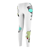 Invader Zim White Gir Women's Cut & Sew Casual Leggings