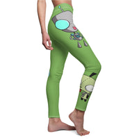 Invader Zim Green Gir Women's Cut & Sew Casual Leggings