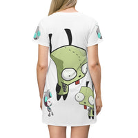 Invader Zim White Gir T-Shirt Dress