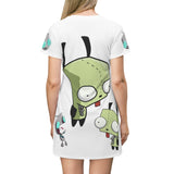 Invader Zim White Gir T-Shirt Dress
