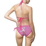Rick and Morty Pink Women's Bikini Swimsuit