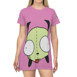 Invader Zim Pink Gir T-Shirt Dress