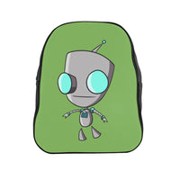 Invader Zim Green Robot Gir School Backpack