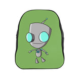 Invader Zim Green Robot Gir School Backpack