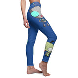 Invader Zim Blue Gir Women's Cut & Sew Casual Leggings