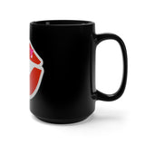 123% crazy lips Black Mug 15oz