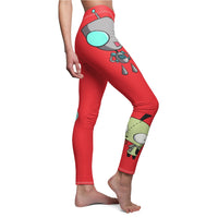 Invader Zim Red Gir Women's Cut & Sew Casual Leggings
