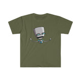 Invader Zim Robot Gir Men's Fitted Short Sleeve Tee