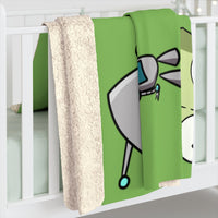 Invader Zim Green Many Gir Sherpa Fleece Blanket