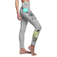 Invader Zim Grey Gir Women's Cut & Sew Casual Leggings