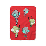 Invader Zim Red Many Gir Sherpa Fleece Blanket
