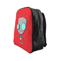 Invader Zim Red Robot Gir School Backpack