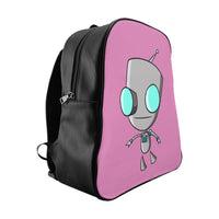 Invader Zim Pink Robot Gir School Backpack