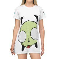 Invader Zim White Gir T-Shirt Dress