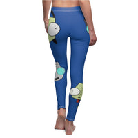 Invader Zim Blue Gir Women's Cut & Sew Casual Leggings