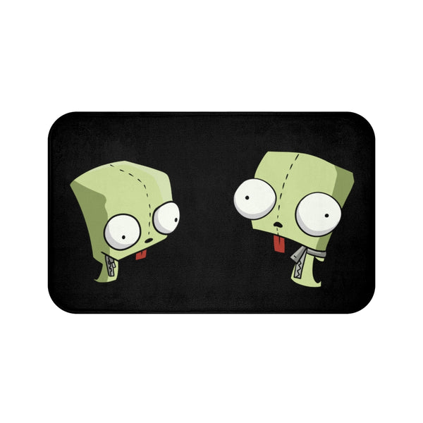 Invader Zim Gir Black Bath Mat