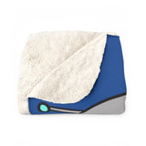 Invader Zim Blue Many Gir Sherpa Fleece Blanket