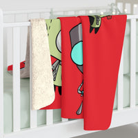 Invader Zim Red Many Gir Sherpa Fleece Blanket
