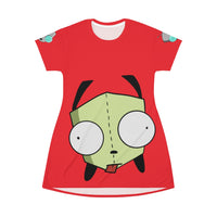 Invader Zim Red Gir T-Shirt Dress