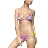 Rick and Morty Pink Women's Bikini Swimsuit
