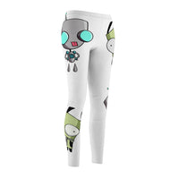 Invader Zim White Gir Women's Cut & Sew Casual Leggings