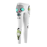 Invader Zim White Gir Women's Cut & Sew Casual Leggings