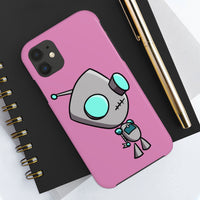 Invader Zim Pink Robot Gir Case Mate Tough Phone Cases